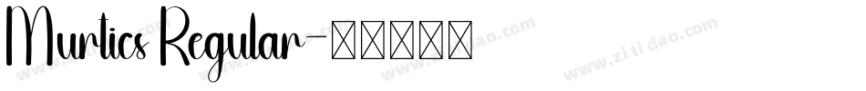 Murtics Regular字体转换